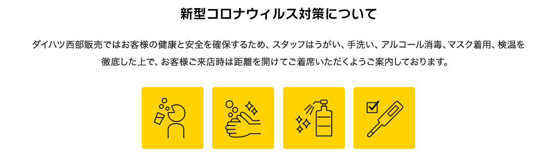 新型コロナウィルス対策について