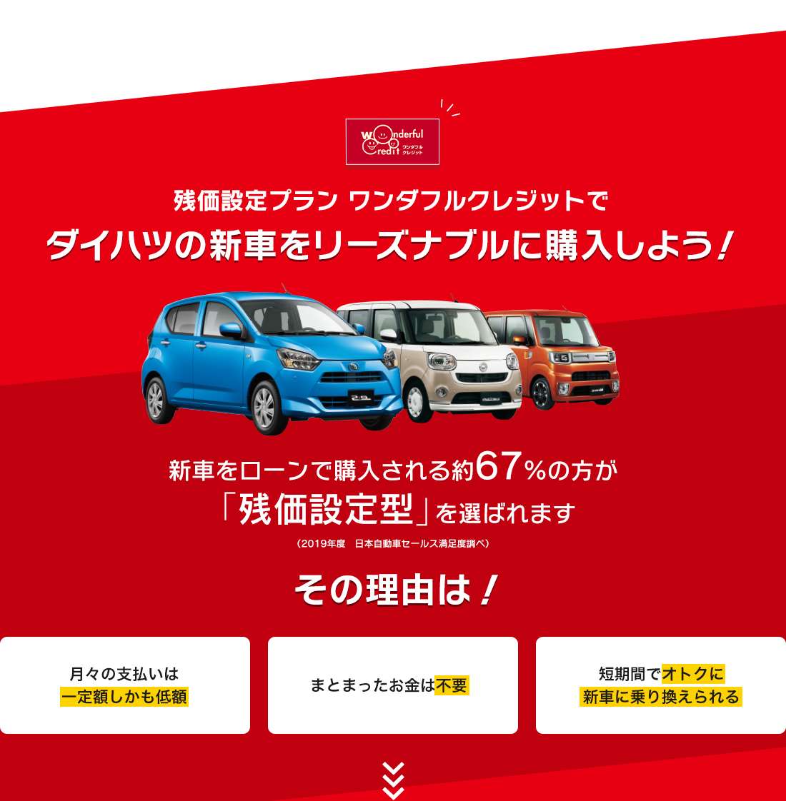 ダイハツの新車をリーズナブルに購入しよう！